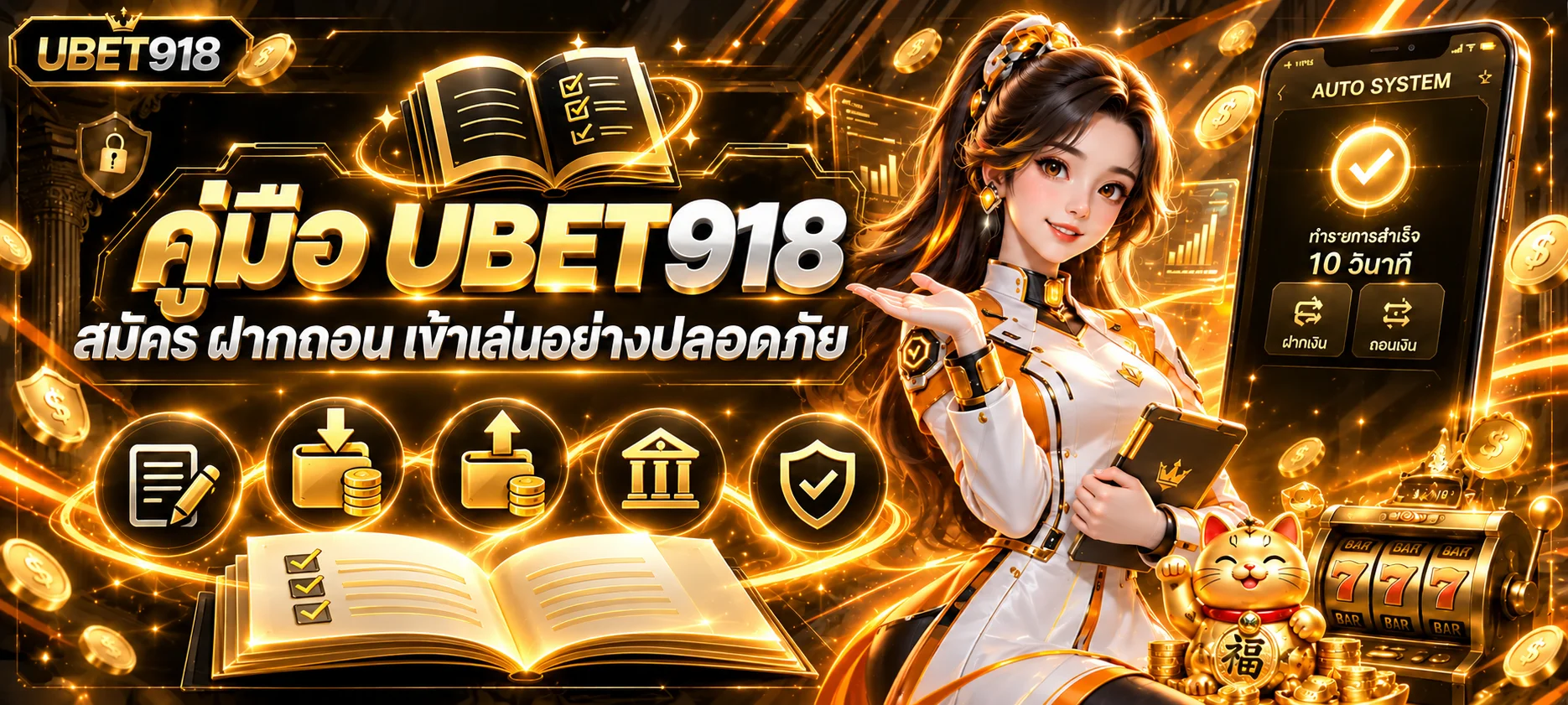UBET918 คู่มือสมัคร ฝากถอน เข้าเล่นปลอดภัย